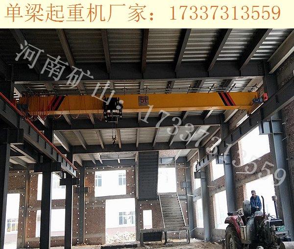 甘肃张掖单梁起重机厂家 15吨行车的一般特性