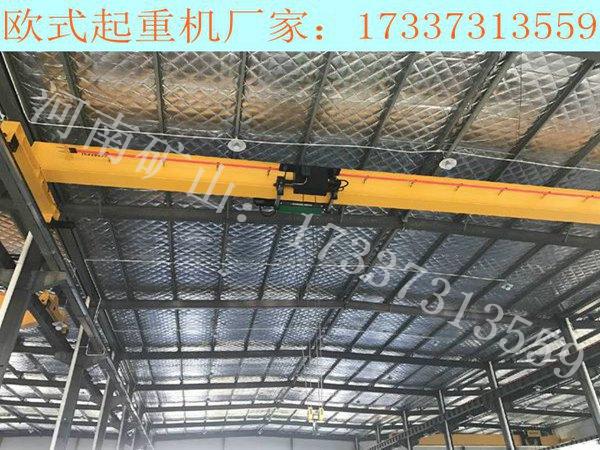 甘肃庆阳欧式起重机厂家 欧式起重机的特点